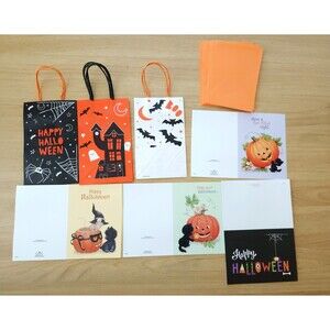 Halloween Gift Bags & Greeting Cards Lot